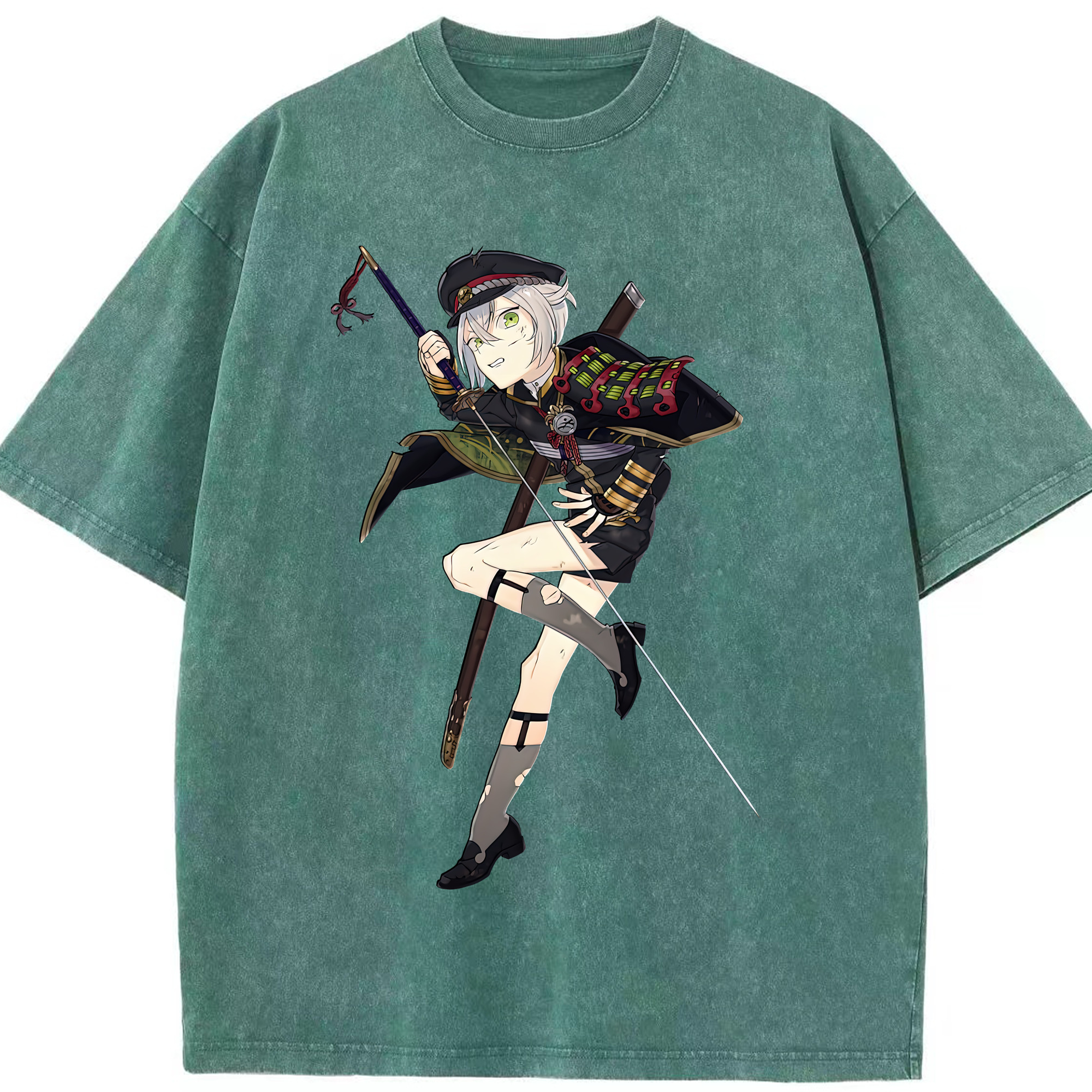 （画像用） 刀剣乱舞 Touken Ranbu 綿100% ヴィンテージ風 半袖Tシャツ（フロントプリント）